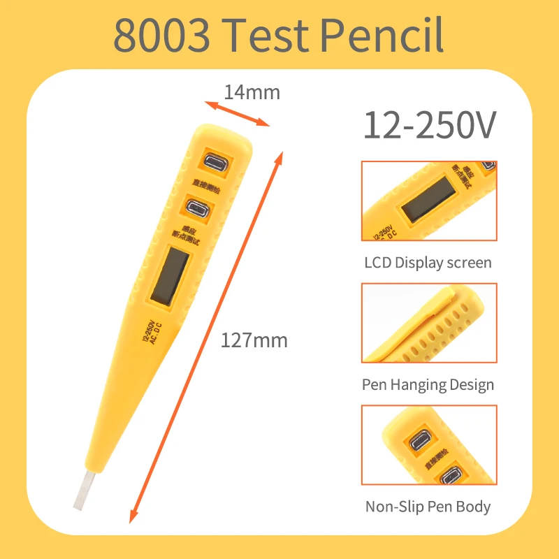 Froiny Voltage Tester Pen – Waterproof Non-Contact & Contact Tester, 70-600V AC, With Indicator Light For Breakpoint Detection - View #9
