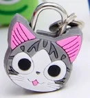 60 шт. kt Cat мини замок для дневника висячий замок с мультипликацией ручки ящика замок для молнии сумка рюкзак сумка чемодан ящика вечерние блага - Цвет: Шоколад