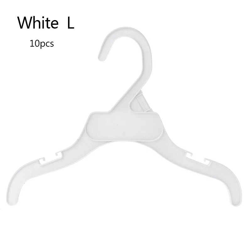 White L 10 шт. одежда для щенков, Одежда для питомцев, детский шкаф, вешалка для маленьких и больших собак, аксессуары для собак, вешалка для одежды для кошек - Цвет: White L