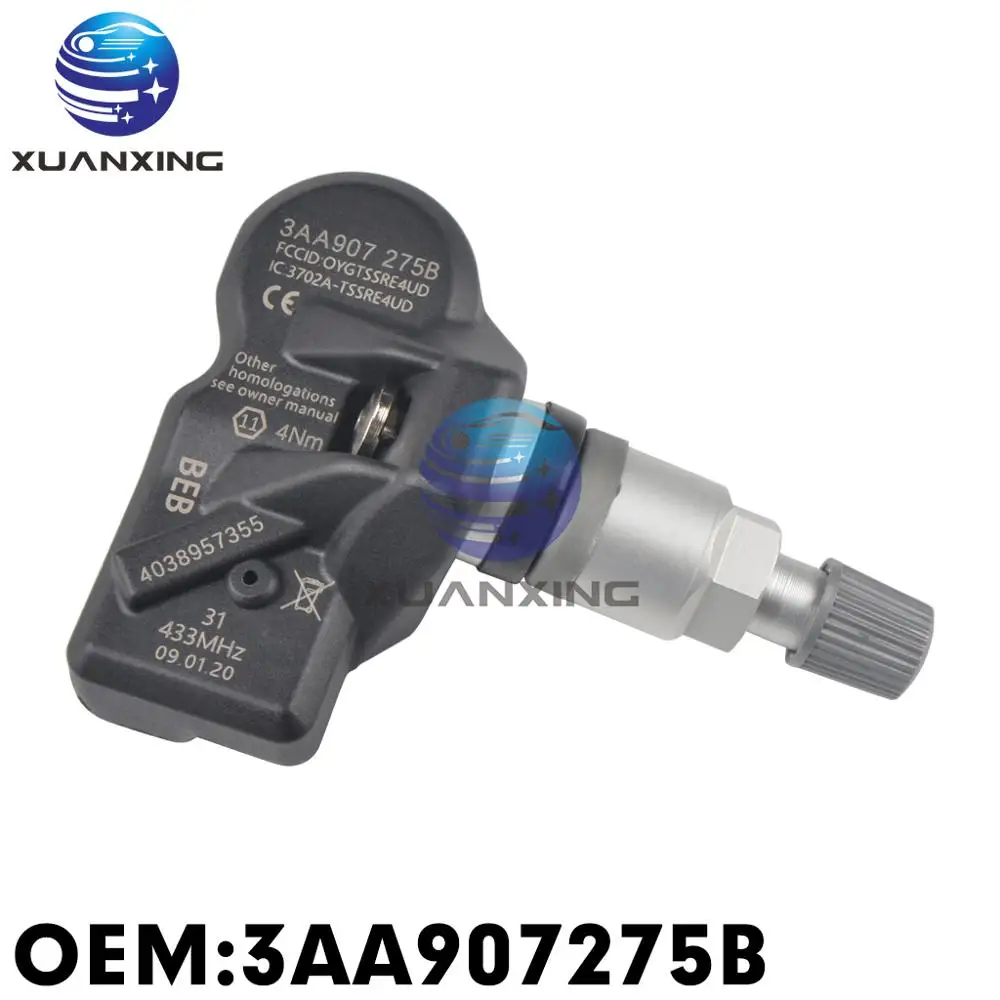 Система контроля давления в шинах 3AA907275B TPMS 433 МГц для VW Tiguan CC 16 17|Системы