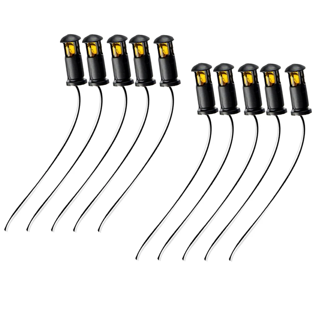 10PCS Model Street Lights Model Train Railroad Grassland Scenery Lamppost