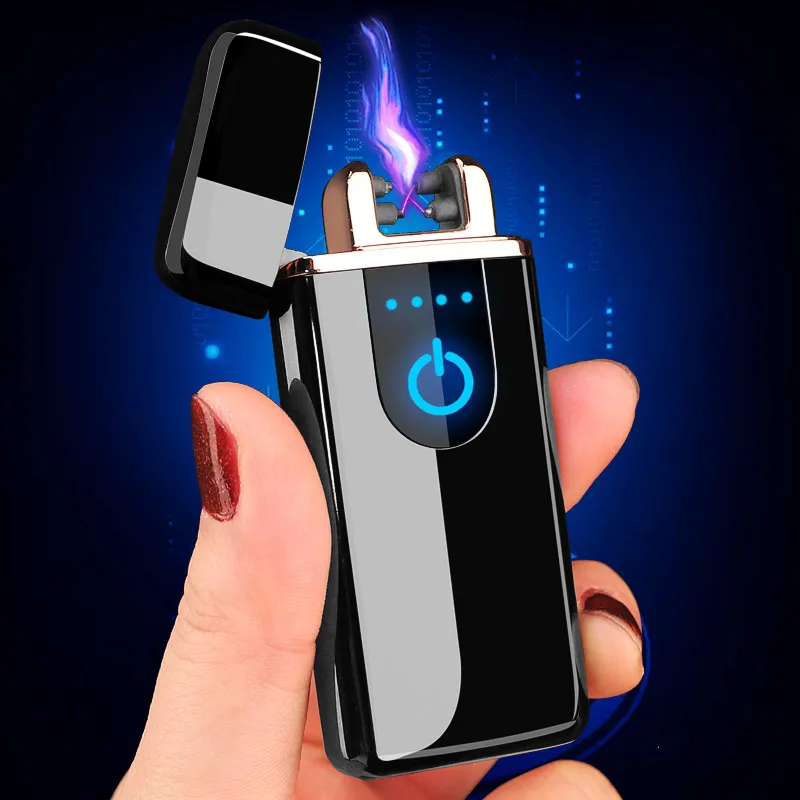 Ветрозащитная зажигалка USB электрическая плазменная Зажигалка без огня для