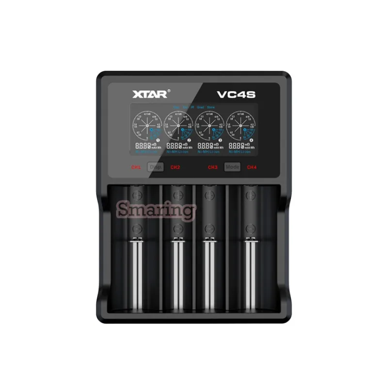 XTAR VC4S Зарядное устройство Универсальный ЖК-дисплей Экран Дисплей USB никель-металл-гидридный аккумулятор с никель-кадмиевый аккумулятор li-ion Батарея Зарядное устройство 18650 20700 21700 22650 18500 18700