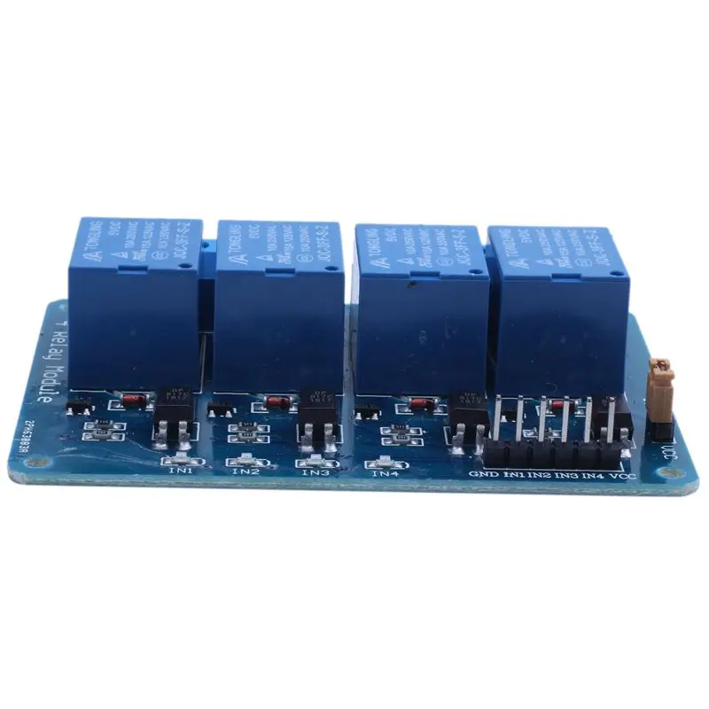 5V 4-канальный Релейный доска модульный оптрон Светодиодный модуль для Arduino PiC ARM AVR