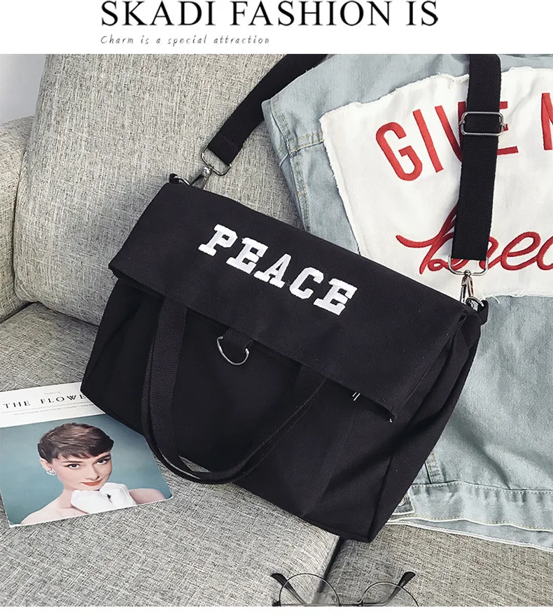 Manufacturers Wholesale New Style Korean-style Canvas Backpack Women's Multi-functional Schoolbag Fashion Shoulder Bag
