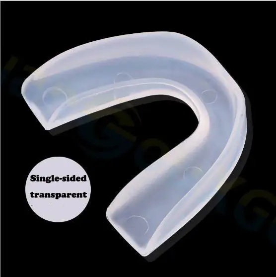 single side white 100 шт Спортивная поддержка карате кикбоксинг зубные брекеты Баскетбол бокс спорт мундгард Санда зубы стоматологические брекеты рот - Цвет: single side white