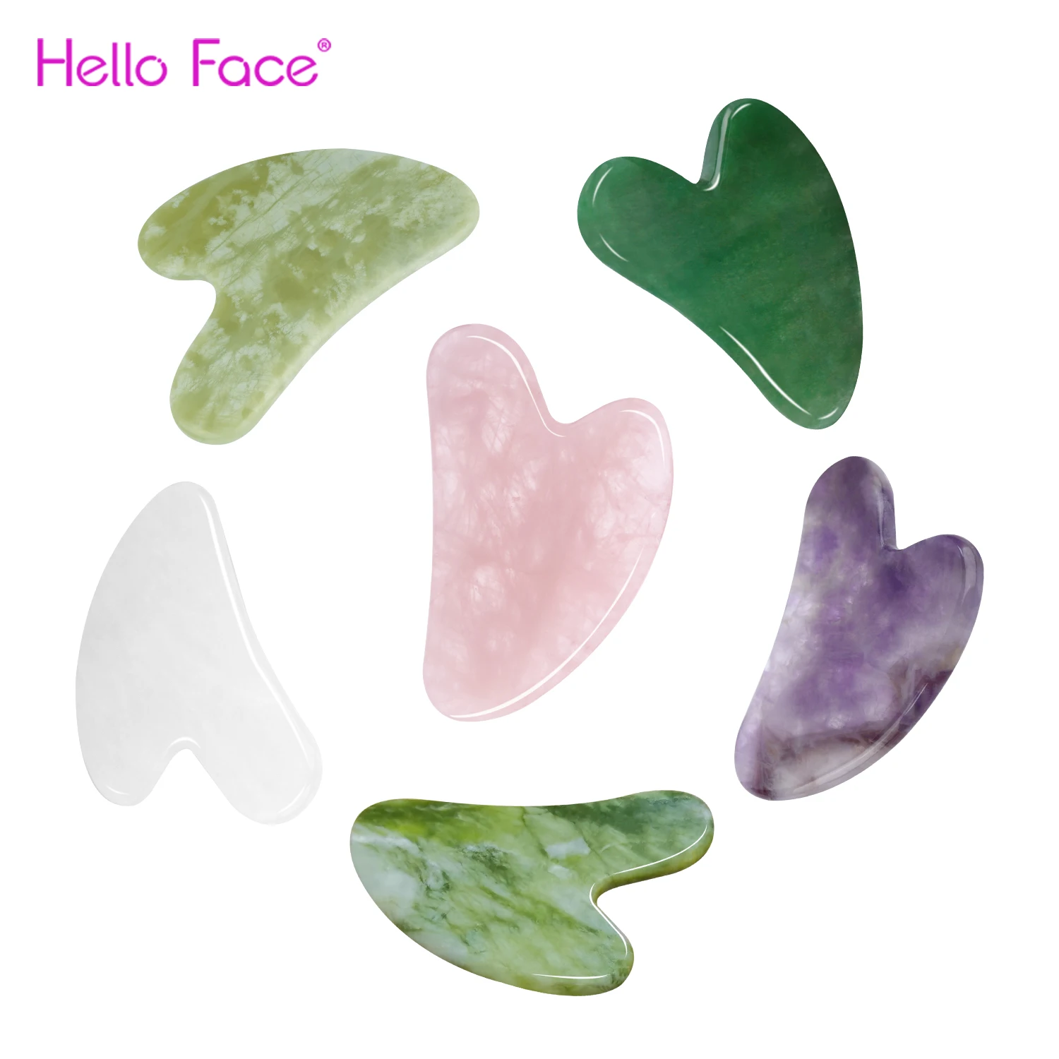 

Gua Sha Gouache Scraper For Face Body Massager Back Scratcher Nature Gousha Stone Muscle Relaxation Skin Lifting Beauty Tool