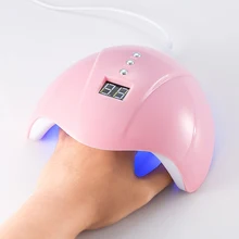 36 Вт УФ лампа для ногтей SUN5mini УФ светодиодный Сушилка для ногтей автоматическое распознавание 30/60/99s таймер ЖК-дисплей 15 Светодиодный s двойной источник света подходит для всех гели