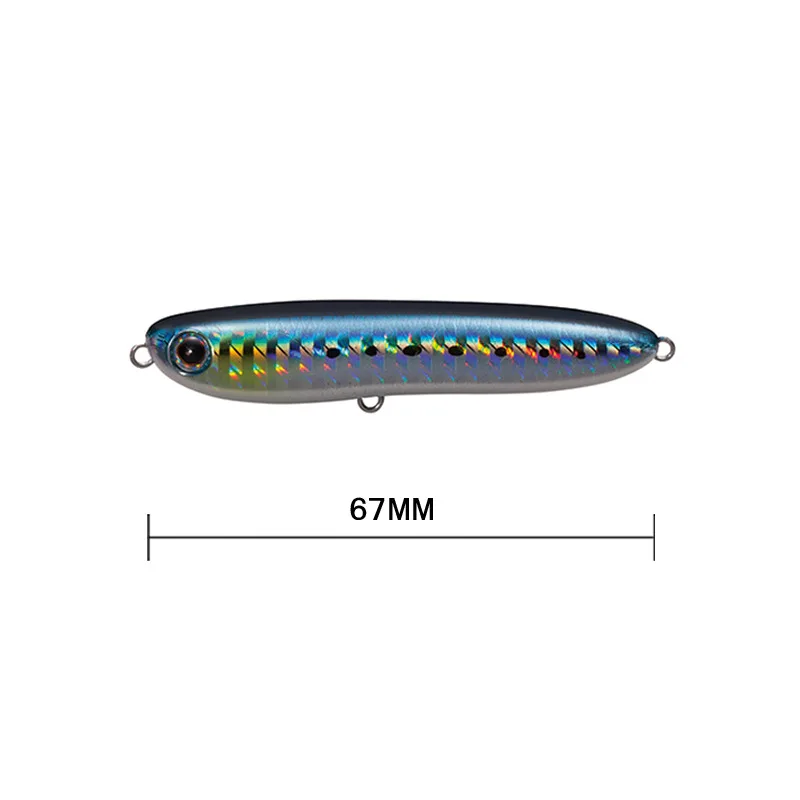 1pcs Pencil Fishing Lure 6.5g 67mm Rattle Sound Walking Fishing