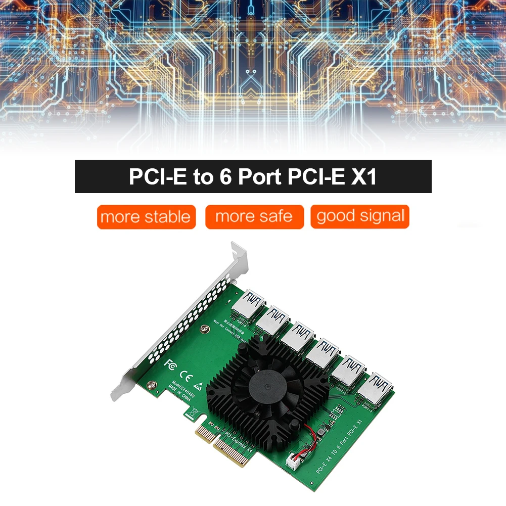 Pci E X4 1 To 6 Riser 6 Ports Usb 3 0 Pci Express X4 X8 X16 Slot Graphics Card Expansion Adapter Motherboard Add On Card Computer Cables Connectors Aliexpress Pci E X4 1 To 6 Riser 6 Ports Usb 3 0 Pci Express X4 X8 X16 Slot Graphics Card Expansion Adapter Motherboard Add On Card Computer Cables Connectors Aliexpress