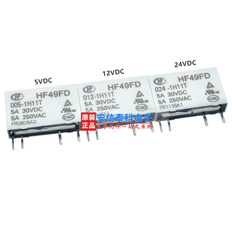 20 шт./лот реле HF49FD-005-1H11T HF49FD-012-1H11T HF49FD-024-1H11T 4PIN 5A
