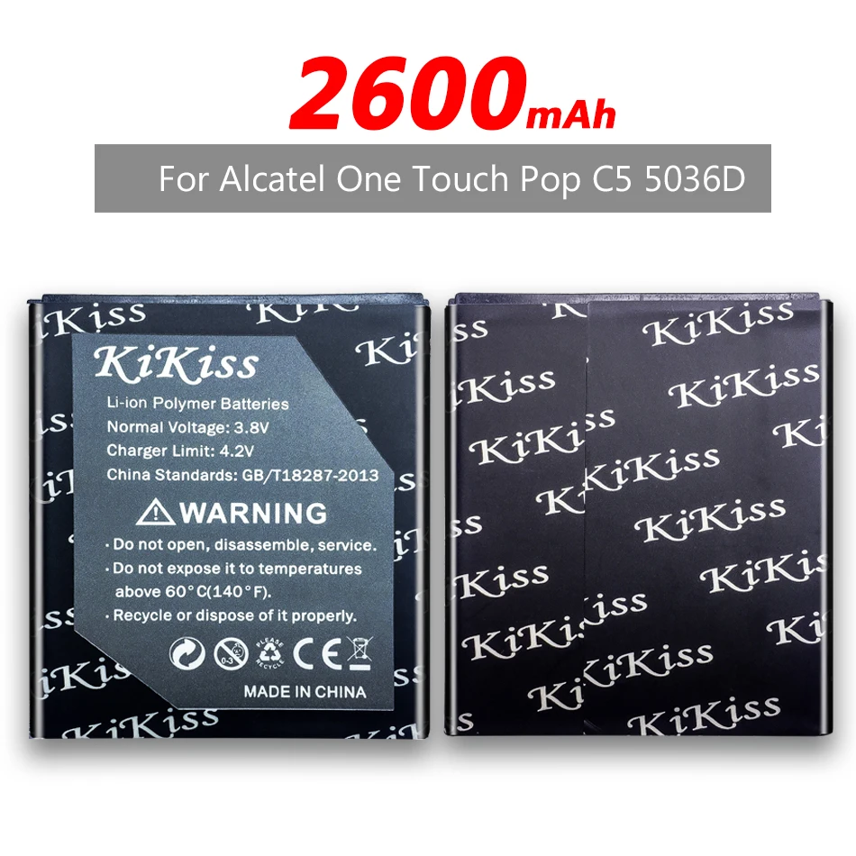 Аккумулятор 2600 мач для Alcatel One Touch Pop C5 OT 5036 5036D 5035D 5037 5037D 5037A 5037X OT997d MTC 975 TLiB5AF + номер