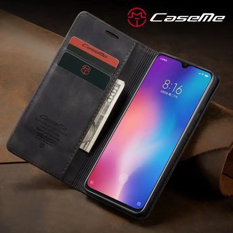 Флип-чехол для Xiaomi mi 9 mi 9 винтажный кошелек кожаный чехол Высококачественная карта роскошный Магнитный чехол для телефона Xiaomi mi 9T
