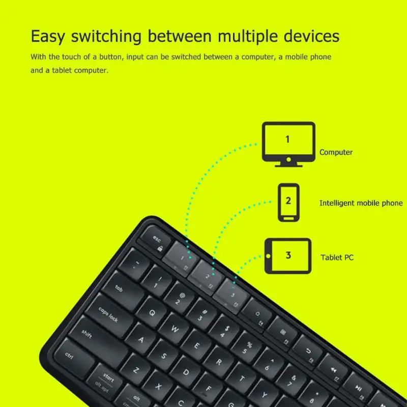 Беспроводная клавиатура Logitech K375S 104 клавиши Bluetooth 2 4 ГГц USB с подставкой