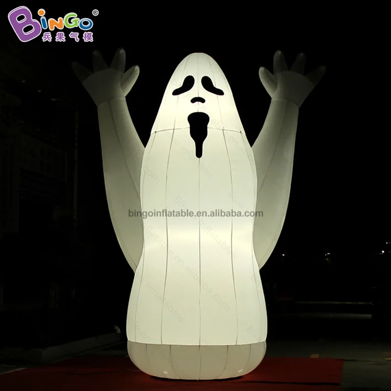 

Inflatable Ghost with Led Lights 3-5 Meters High Specter Balloon for Halloween Decoration