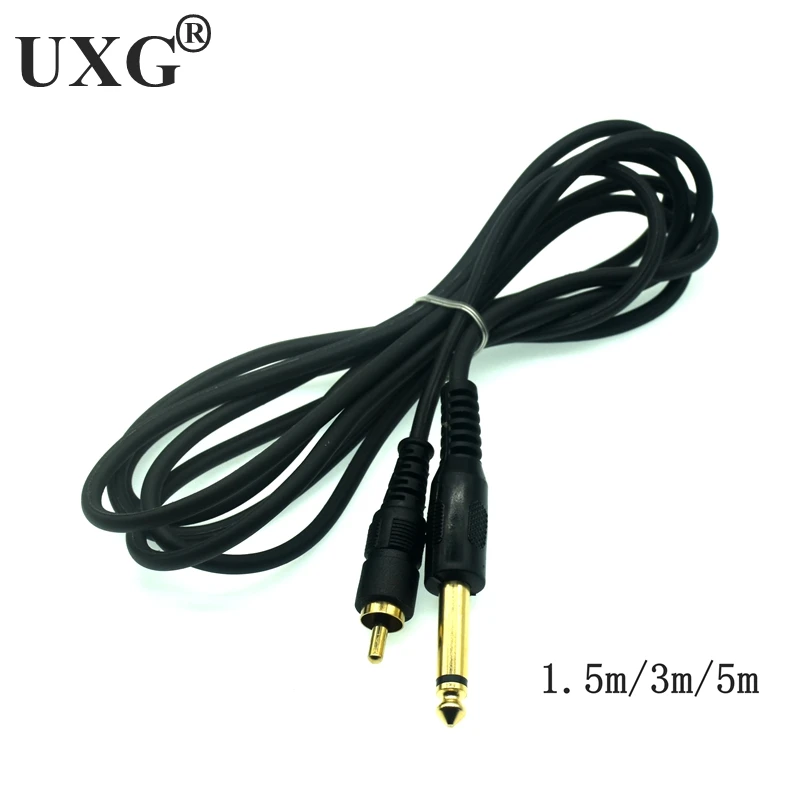 6.35mm Mono Male to RCA Male AUX Audio Adapter Cable - Available in Various Lengths Description Image.This Product Can Be Found With The Tag Names Cheap Computer Cables Connectors, Computer Cables Connectors, Computer Office, High Quality Computer Office