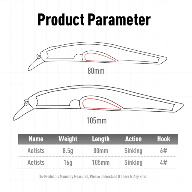 LEYDUN 아티스트 FR 사일런스 싱킹 미노우 낚시 미끼는 빠른 검색과 고품질 하드 미끼의 조합으로 농어를 잡을 수 있는 최고의 선택입니다.