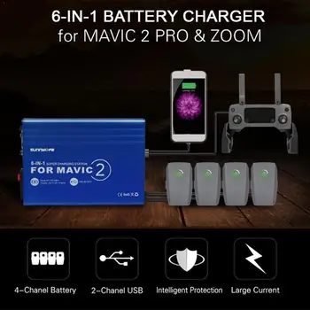 

Multiple Intelligent Charging Hub Fast AC Charger For DJI 2 Adapter Mavic Pro Battery Car Plug EU/AU Zoom Charging Drone / P4C3