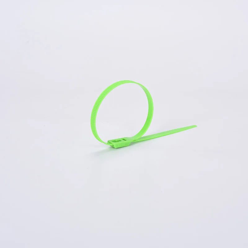 Light green 100pcs Taoqibao нейлоновая галстук, 7X350 оболочка Специальный галстук, 100 за сумку, полный цвет - Цвет: Light green 100pcs