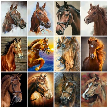 

EverShine Diamond Painting Horse Full Square Diamond Embrodiery Animals Cross Stitch Bead Picture Kits Hobby Gift Home Decor