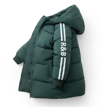 

Autumn winter Baby Girls Boys Clothes Hooded Down Jackets Casual Windproof And Warm Thickening Children's Down Coat