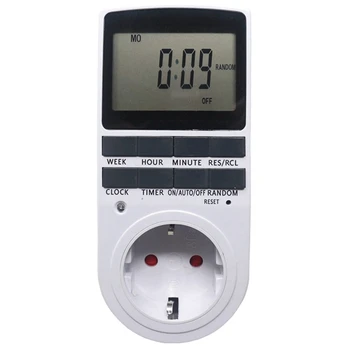 

Digital Timer Switch Timed Socket Large Screen Timer Kitchen Socket 230V 50Hz Time Switch Socket Electronic Timer Socket—Eu Plug