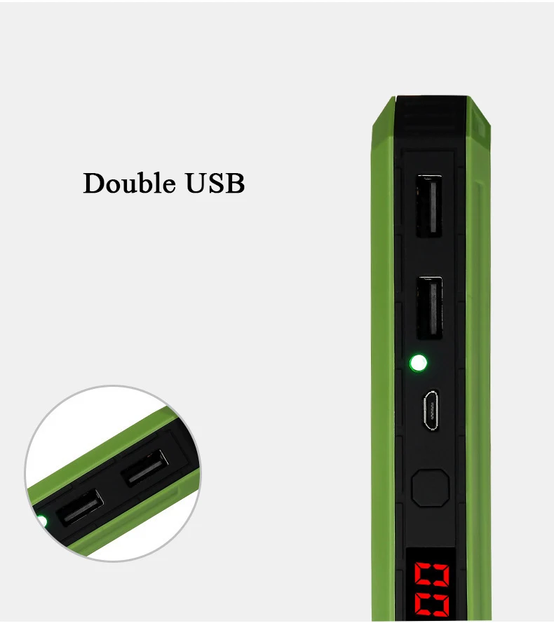 SOODOO солнечное зарядное устройство водонепроницаемый 10000 мАч Солнечное 2USB порты