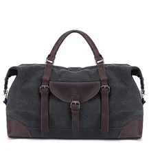 Винтажная Холщовая Сумка для багажа, сумки для багажа большой емкости, мужская сумка через плечо для путешествий, ручная Водонепроницаемая мужская сумка для путешествий