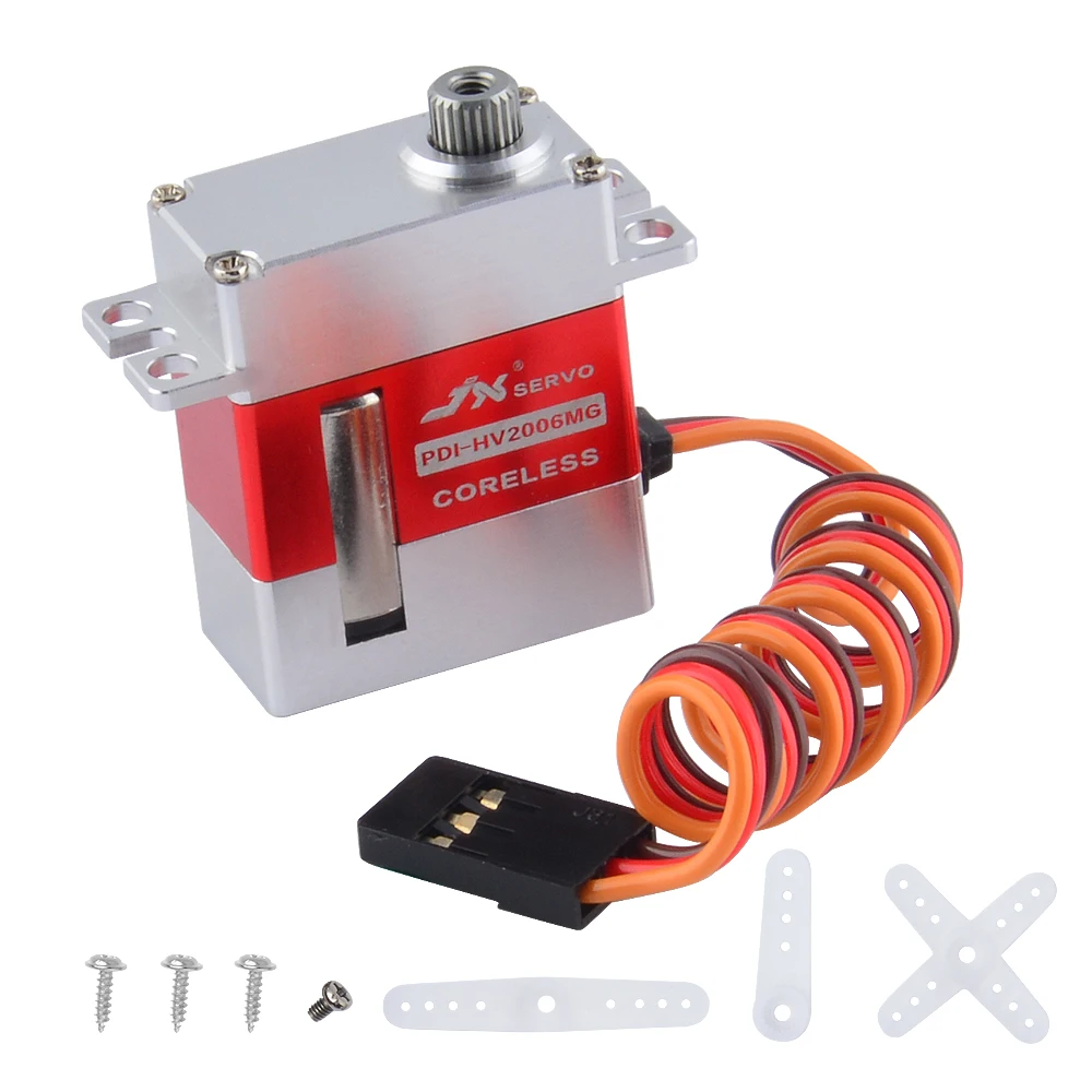 

JX Servo PDI-HV2006MG 6.2kg Metal Gear Full CNC Coreless High Digital Servo for 500 Class Heli Tail And Swashplate