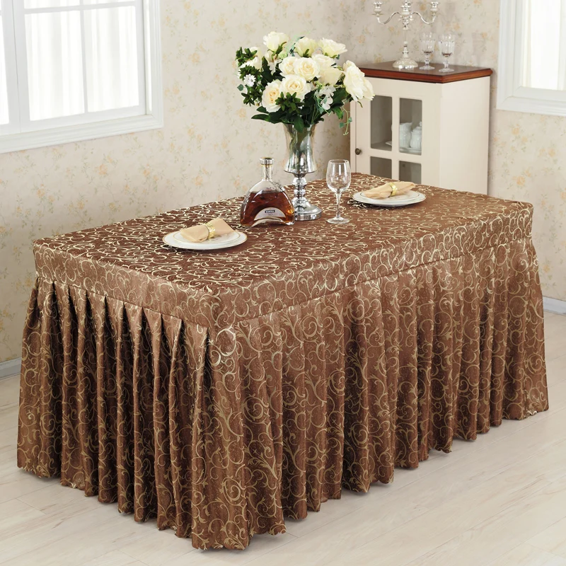 Conference Table Skirting Table Skirt Multi-Color Hook Flower Skirt Show Activities Cold Food Desk Cover