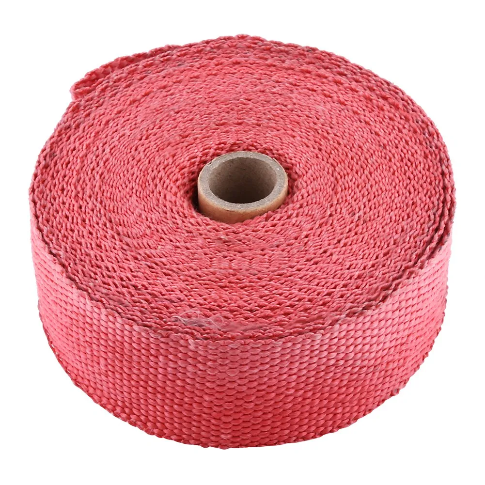 

10M Exhaust Header Heat Wrap Tape Motorcycle Exhaust Pipe Heat Wrap Manifold Cover Insulation Roll Tapes Glass Fiber