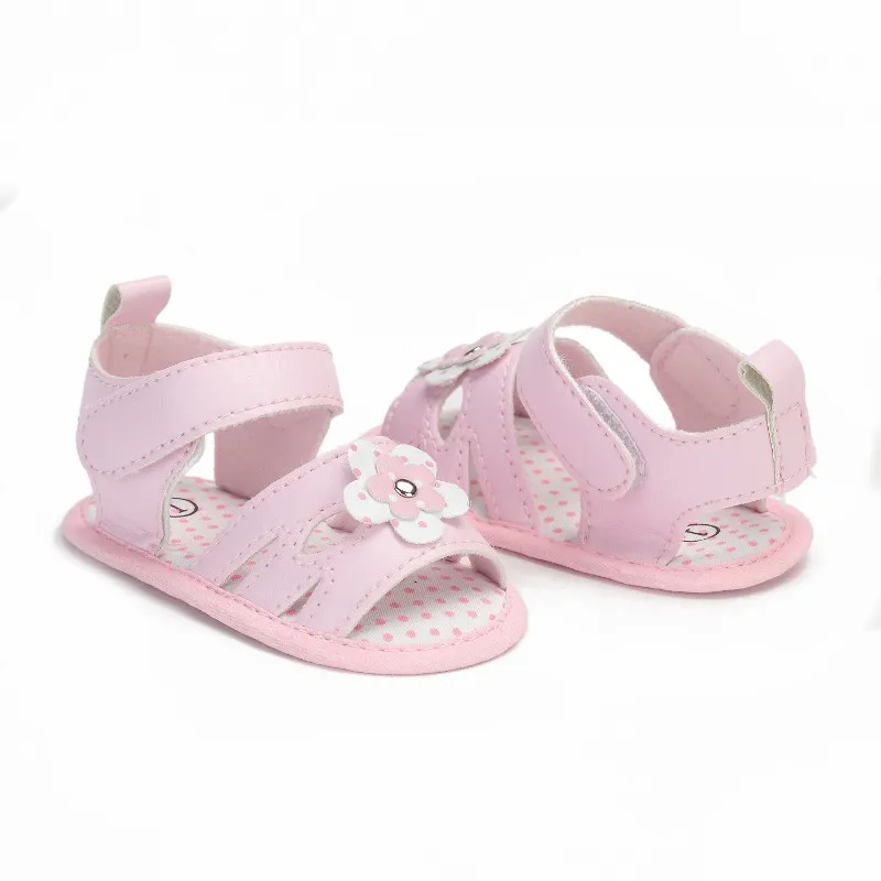 Новинка года; сандалии для новорожденных девочек из искусственной кожи; Bebe Girl prewalker; Летняя обувь с цветочным узором для малышей 3-12 месяцев