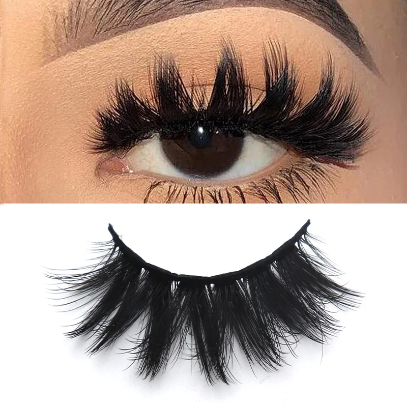 20mm Mink Lashes 3D Natural False Eyelashes Fluffy Faux Mink Eyelashes Wispies Long Extension Pack Maquiagem 5/8 Pairs