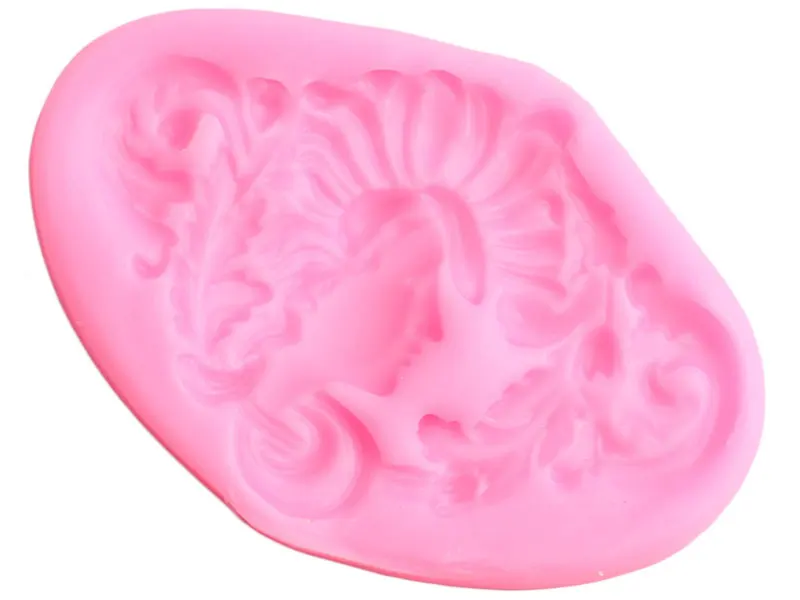 Scroll Leaves Relief Border Silicone Molds Goddess Candy Chocolate Gumpaste Mold DIY Cupcake Topper Fondant Cake Decorating Tool