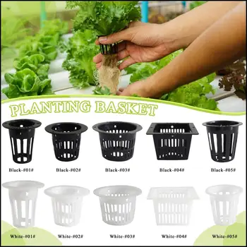 

10Pcs Hydroponic Colonization Mesh Pot Net Cup Basket Hydroponic Aeroponic Planting Grow Clone Nursery Plant Soilless