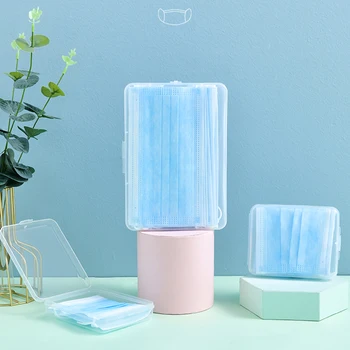 

Portable Mask Case Household Moisture-proof Mask Box Moisture Proof Disposable Face Nose Cover Organizer Holder Mask Storager