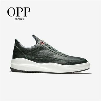 

OPP Men Shoes Massage Men Loafers For Men Cow Leather Flats Casual Shoes Loafers footwear for Men Height Increasing Flats