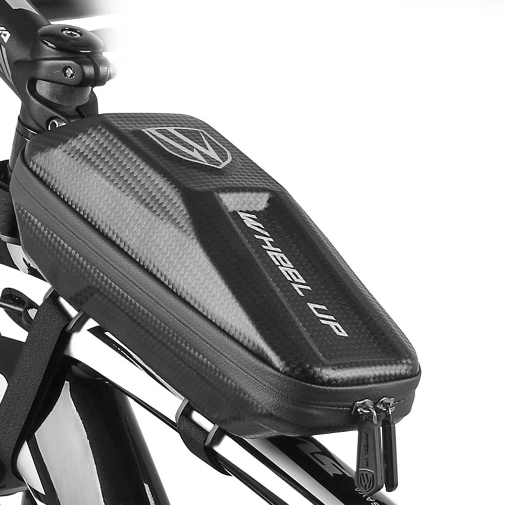 Cycling Phone Gadgets Storage Bag Waterproof Zipper Design Bicycle Front Tube Mount Saddle Bag