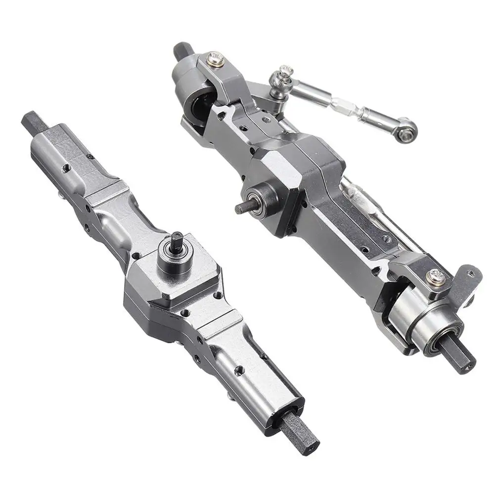 

LeadingStar Metal Front & Rear Bridge Axle Gear Box Set For WPL C14 C24 B14 B24 B16 B36 Ural 1/16 RC Car Military Truck Crawler