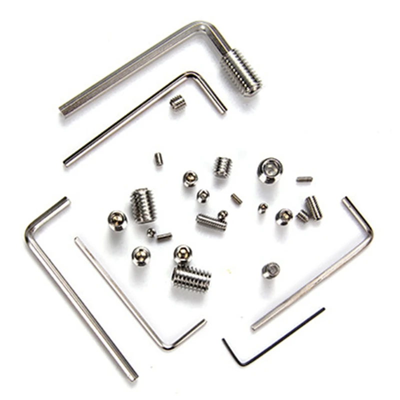 

666Pcs Screw Hex Hexagon Socket Head Stainless Steel Headless Set Screw Assortment Kit M2 M3 M4 M5 M6 M8 Grub Screw