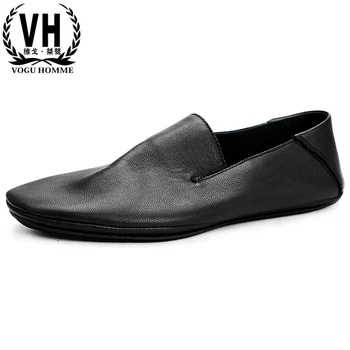 

mens shoes Driving Genuine Leather Breathable Lazy Casual Shoes Men Soft-Sole Loafers mens luxury shoes men designer shoes