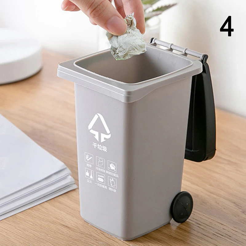 Details about   Mini Desktop Tidy Pen Bin Trash Can With Lid Stationery 2019hot Rubbish Y0D6 