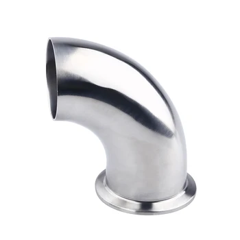 

Sanitary 304 Stainless Steel Weld & Tri Clamp 90 Degree Elbow