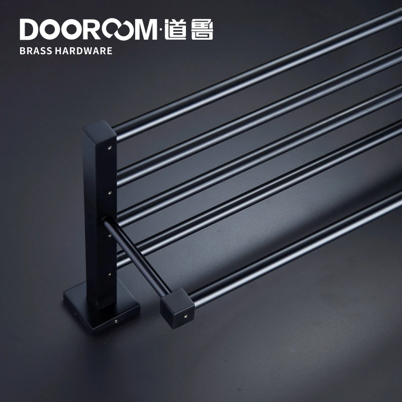 Dooroom латунные аксессуары для ванной комнаты Набор Черный Современные держатели колец для полотенец держатели туалетной бумаги крючки корзинки для мыла чашки