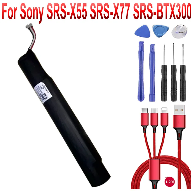 Battery for Sony SRS-BTX33 SRS-X55 SRS-X77 SRS-BTX300 Player New Li-Ion Rechargeable Accumulator Pack Replacement | Мобильные
