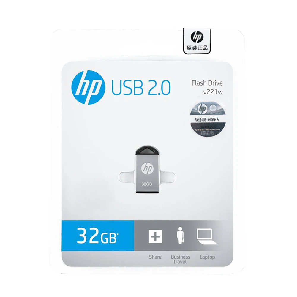 Hp Mini USB флеш-накопитель для автомобиля 64 ГБ 32 ГБ 16 ГБ металлическая ручка-накопитель USB 2,0 Флешка флеш-накопитель диск памяти на ключ флэш-накопитель