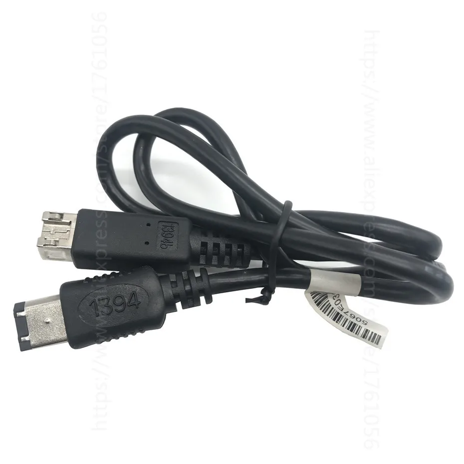 FireWire 9 pin to 6 Pin FireWire 800 to FireWire 400 9 Pin/6 pin IEEE 1394B кабель черного цвета 0,6 м