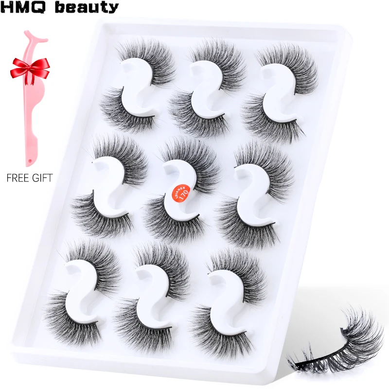 NEW 9 Pairs 6D Mink Lashes Natural False Eyelashes Set Fake Lashes Bulk Makeup Eyelash Extension Beauty Makeup Tools NEW 9 Pairs 6D Mink Lashes Natural False Eyelashes Set Fake Lashes Bulk Makeup Eyelash Extension Beauty Makeup Tools