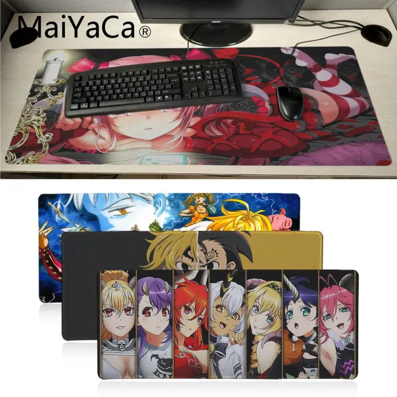 Maiyaca Nanatsu No Taizai прочный коврик для мыши большой игровой коврик для мыши Коврик для мыши для ноутбука клавиатура скоростной коврик Настольный коврик