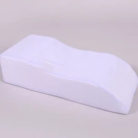 S Shape Sponge Portable Travel Footrest Leg Raiser Pillow Bed Foot Rest Relax Support Pillow White Blue Cover Massage Pillow 2